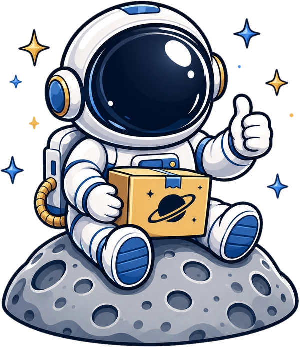 SideQuest astronaut on the moon giving a thumbs up